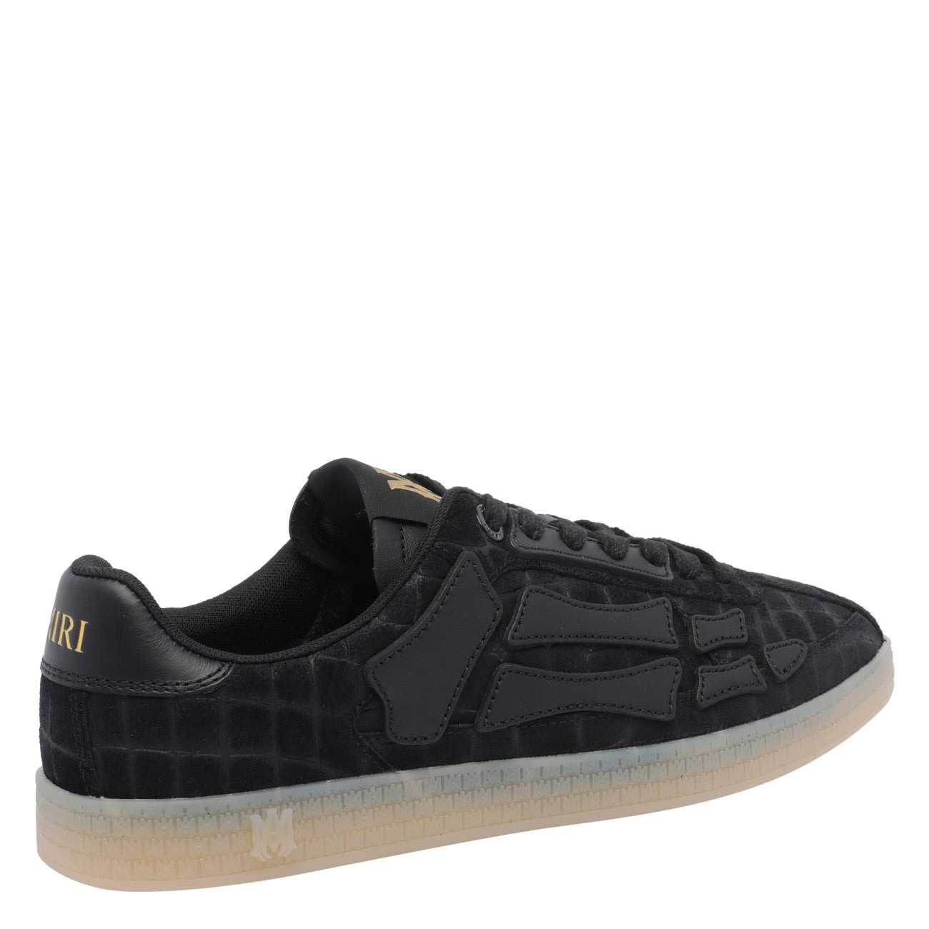 Amiri Men Croc Debossed Pacific Bones Sneakers - 3