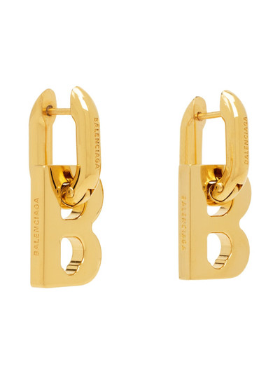 BALENCIAGA Gold B Chain Xs Earrings outlook