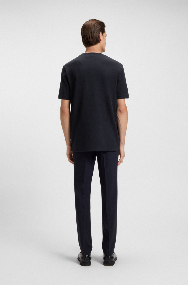 HERRINGBONE-STRUCTURE T-SHIRT IN COTTON 5