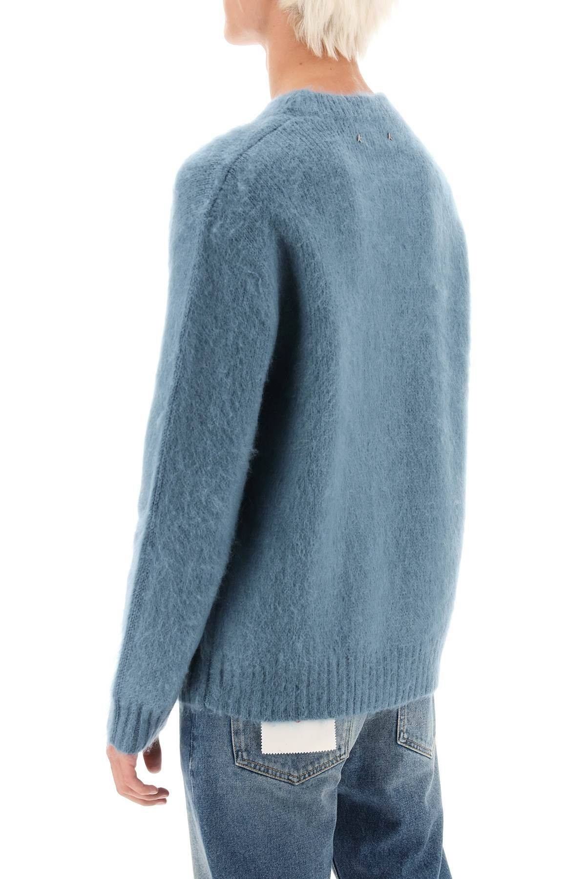 'DEVIS' BRUSHED MOHAIR AND WOOL SWEATER - 4