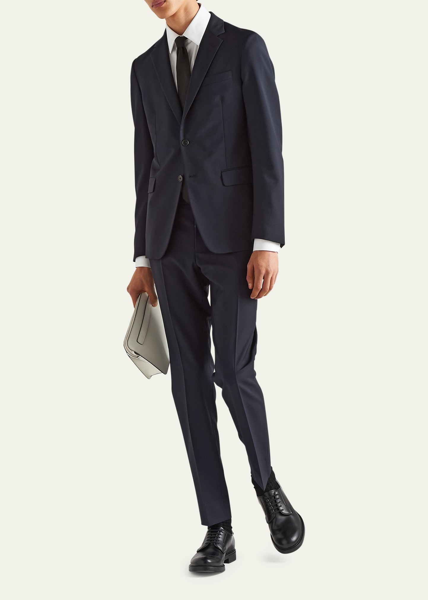 Men's Solid Wool-Mohair Suit - 2