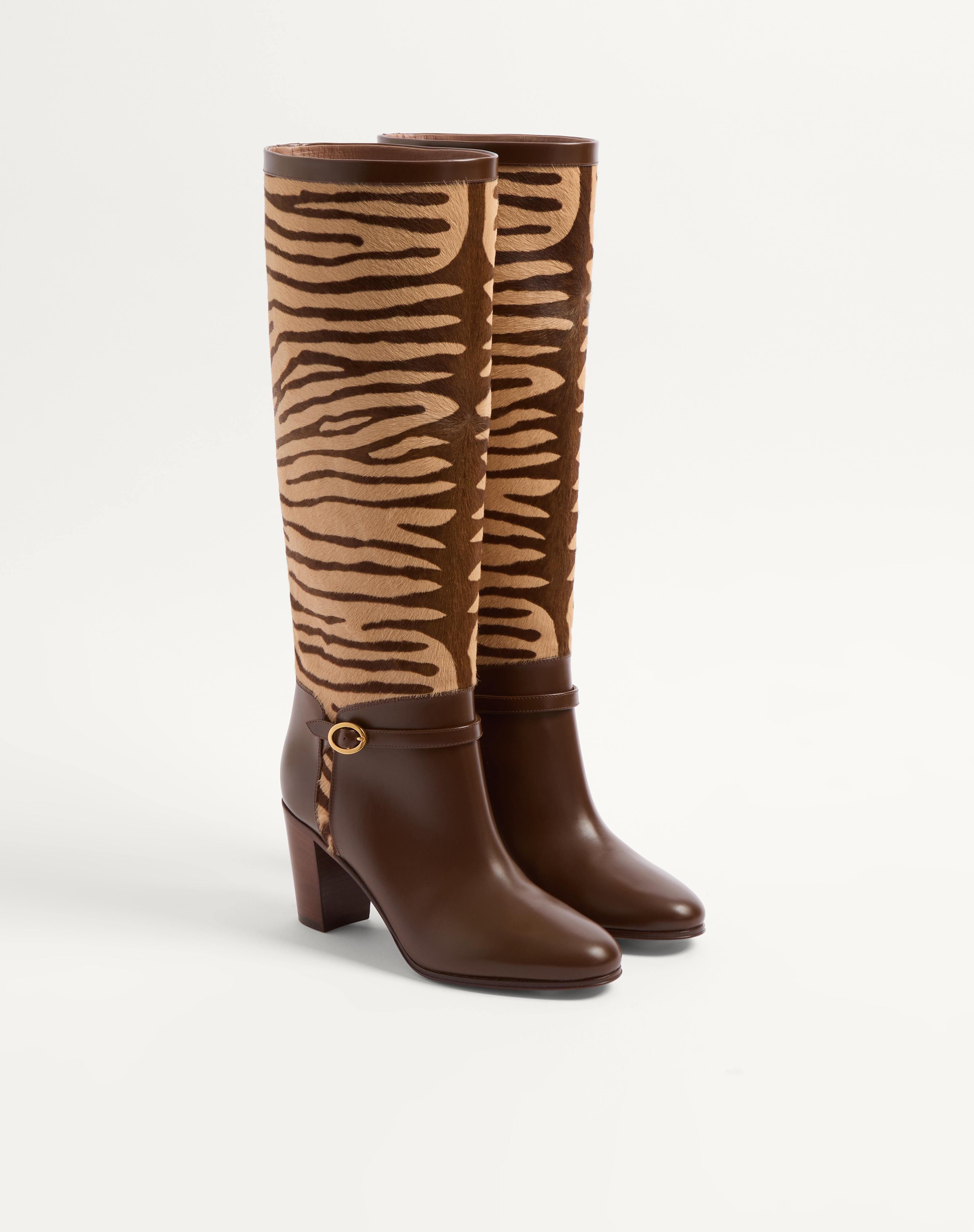 PATTIE BOOT IN PONY-EFFECT CALFSKIN 75MM - 3