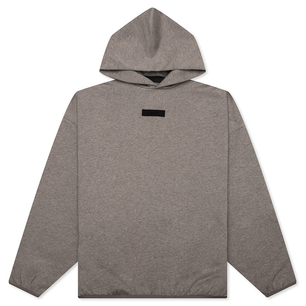 ESSENTIALS HOODIE - HEATHER GREY - 1