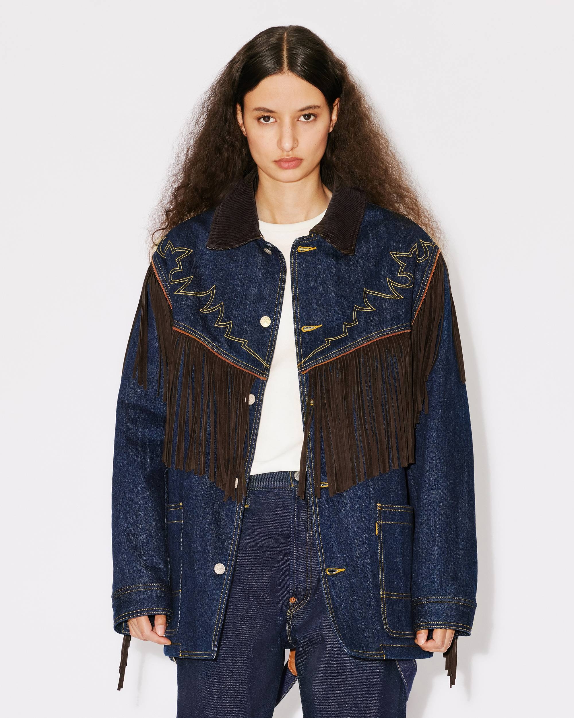 KENZO KENZO x LEVI'S® genderless fringed denim jacket