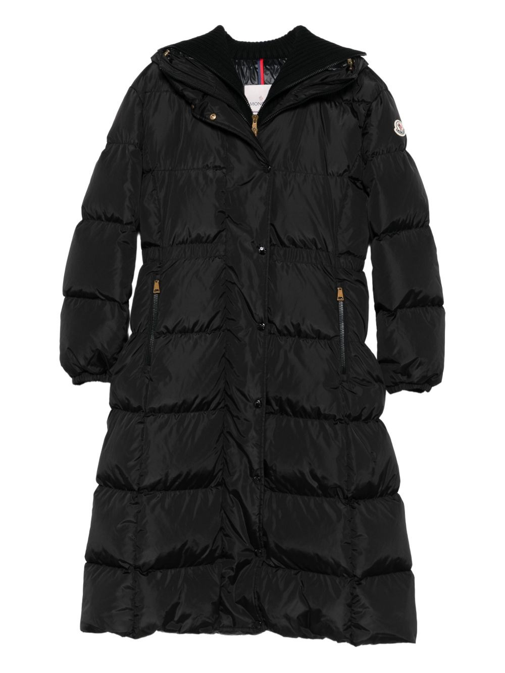 hooded quilted jacket - 1