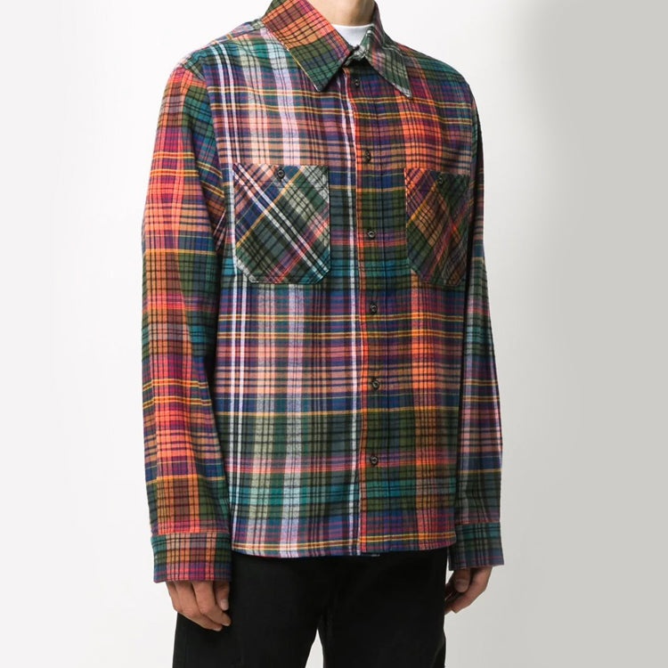 Off-White Stencil Flannel Check Shirt OMGA133E20FAB0012010 - 5
