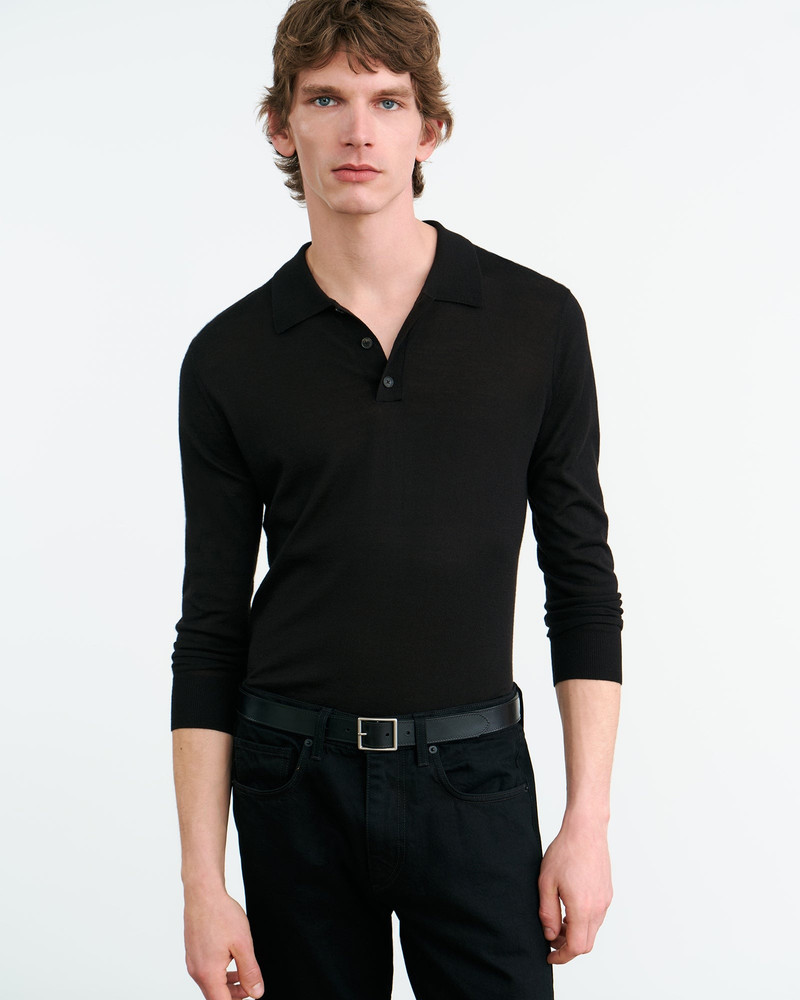 NILI LOTAN LUDO POLO SWEATER outlook