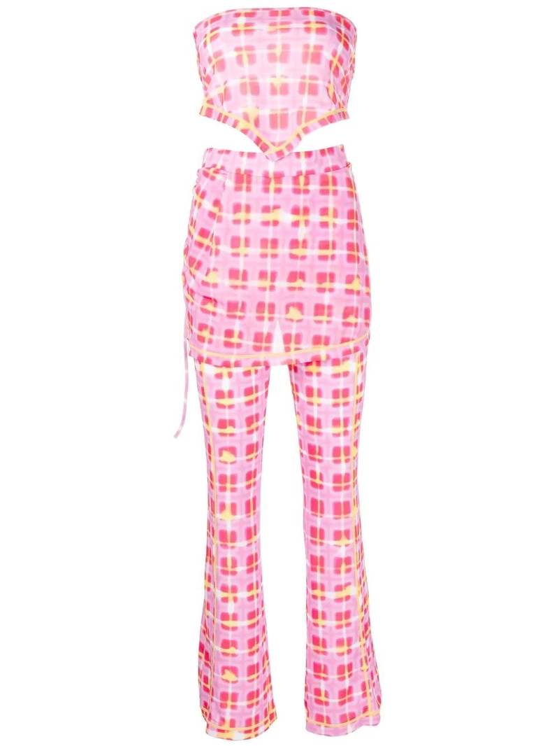 wrap-detail jersey pants 1