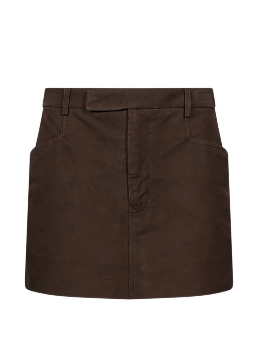 Firbanks belt-loops mini skirt - 1