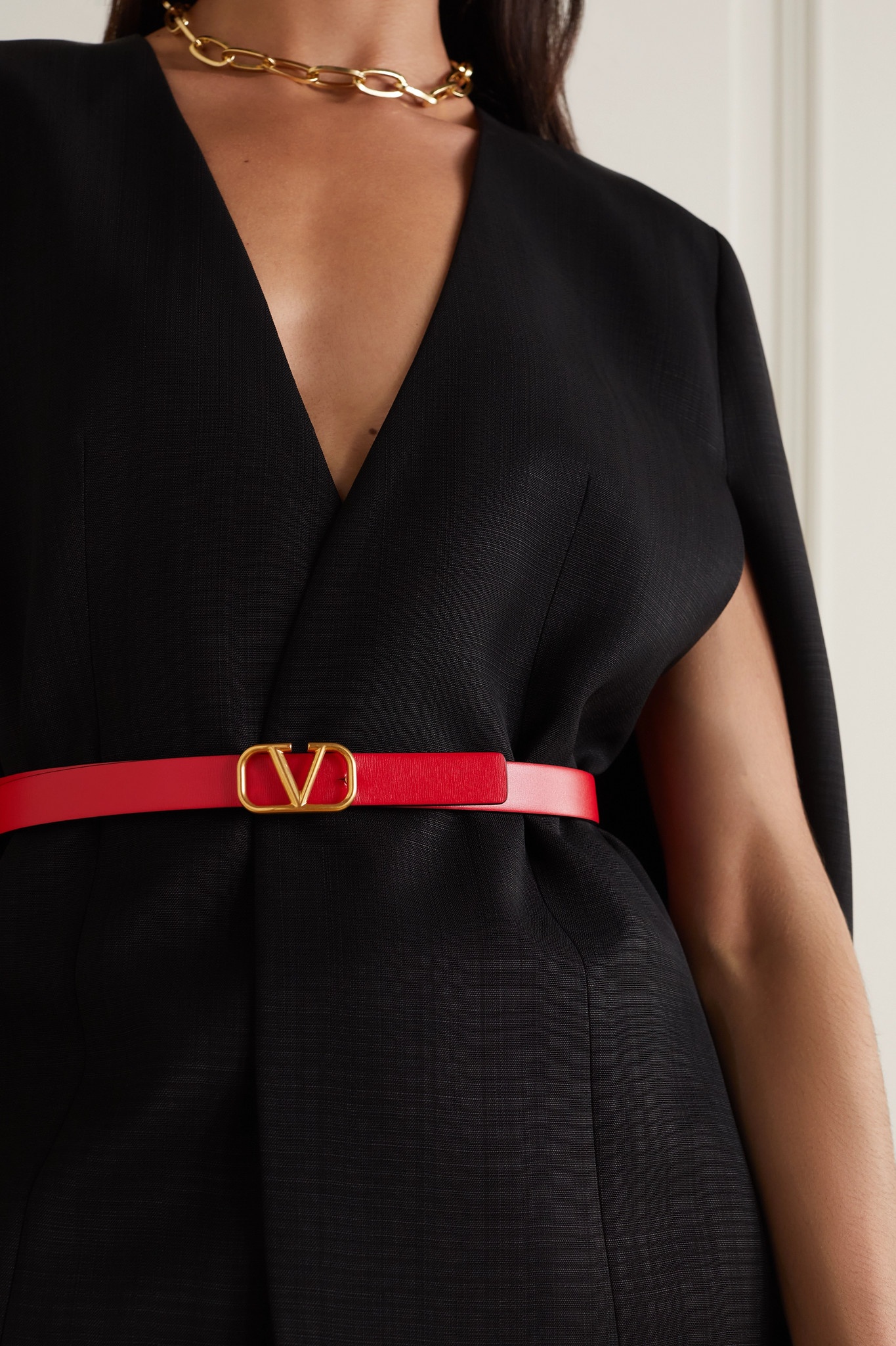 Valentino Garavani VLOGO reversible leather belt - 4