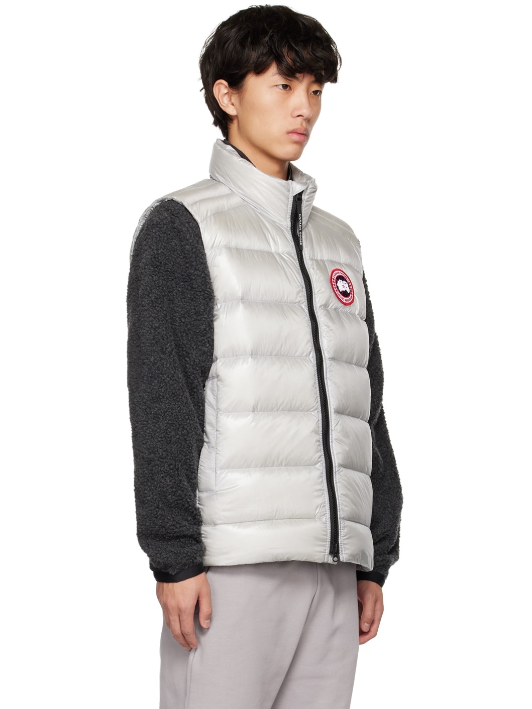 Gray Crofton Down Vest - 2