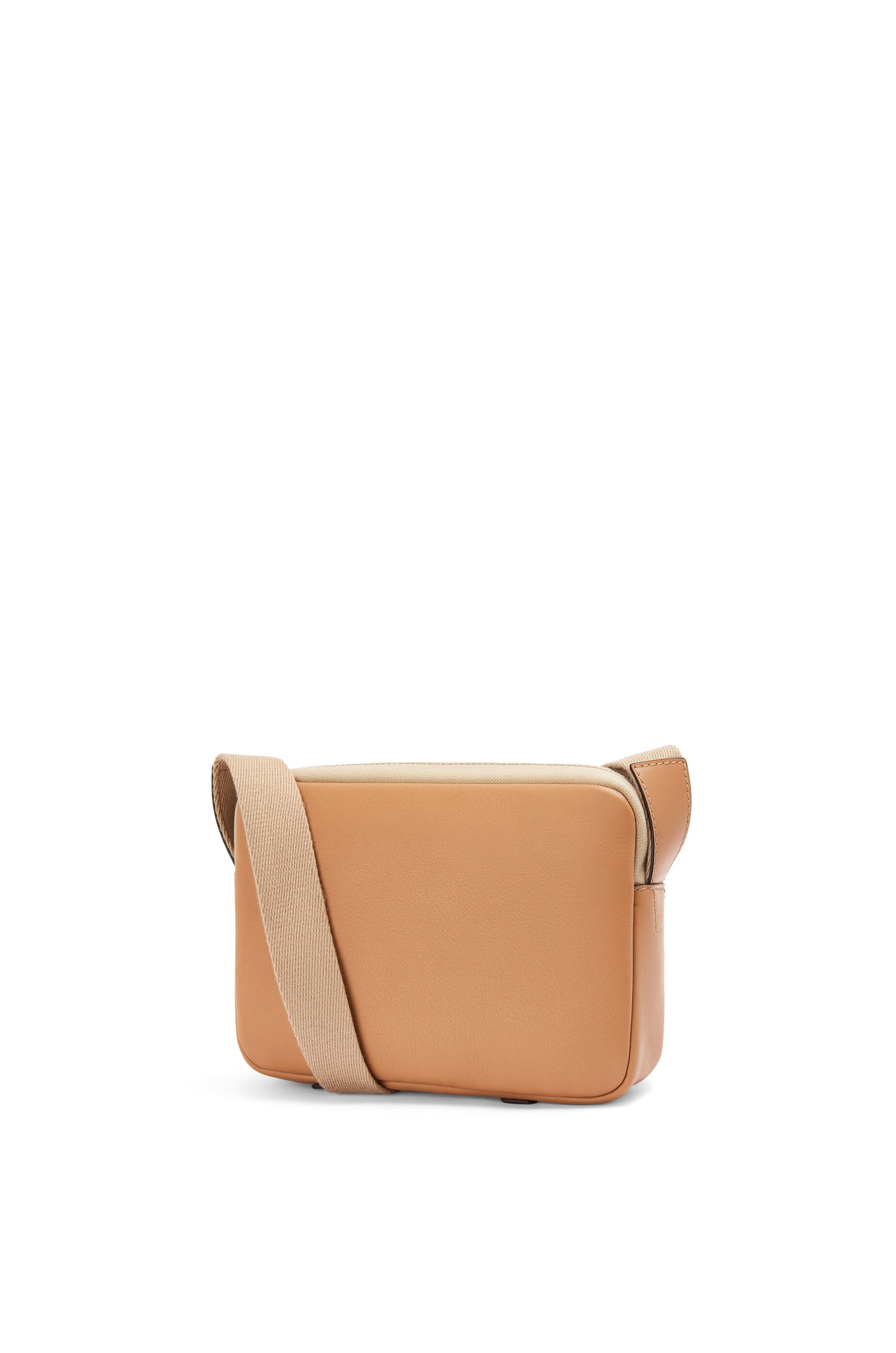 Signature XS Military messenger bag in canvas and classic calfskin - 3