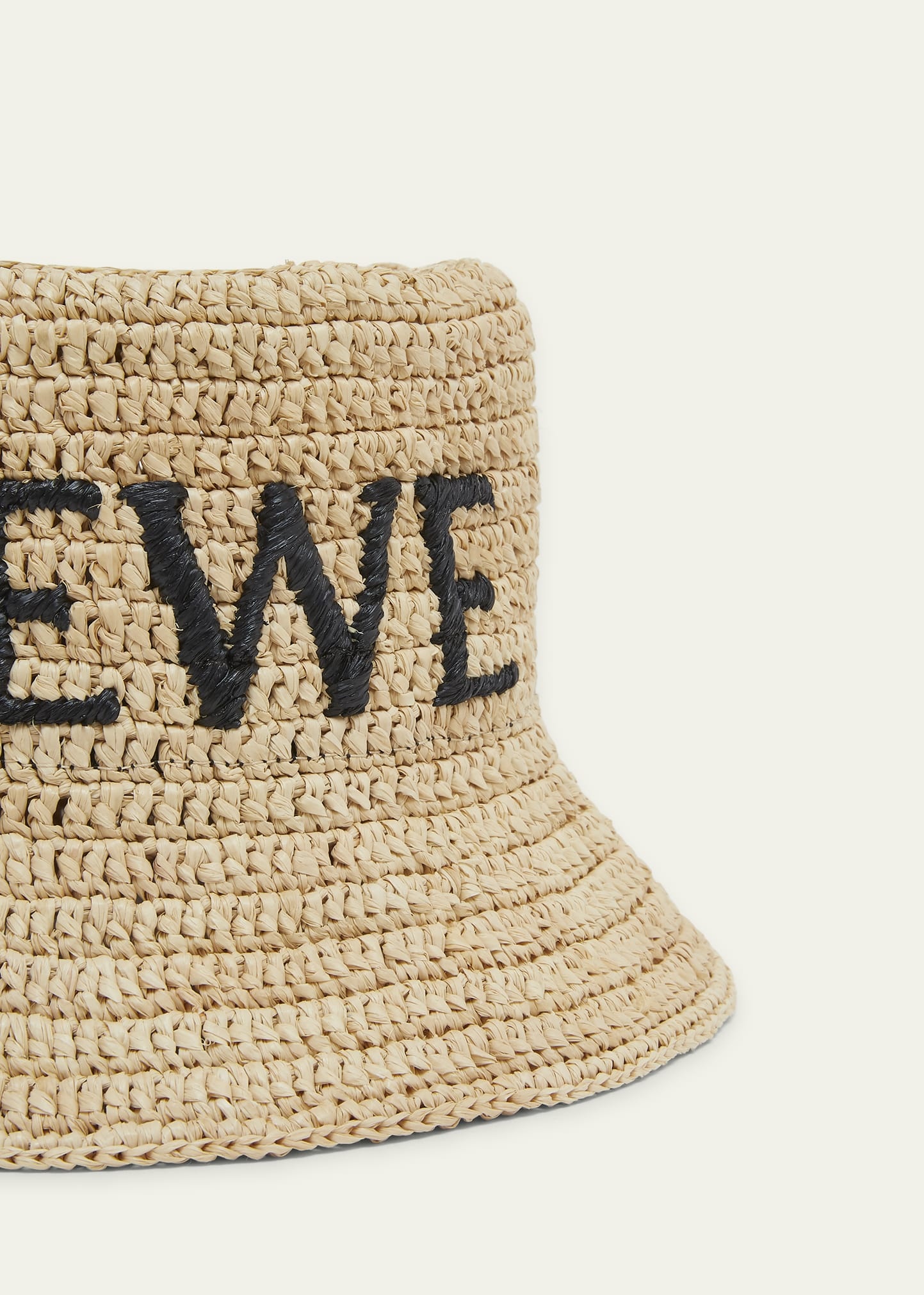 Logo Woven Raffia Bucket Hat - 2