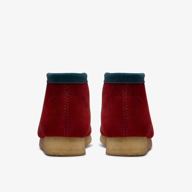 Wallabee Boot Dark Red Suede 6