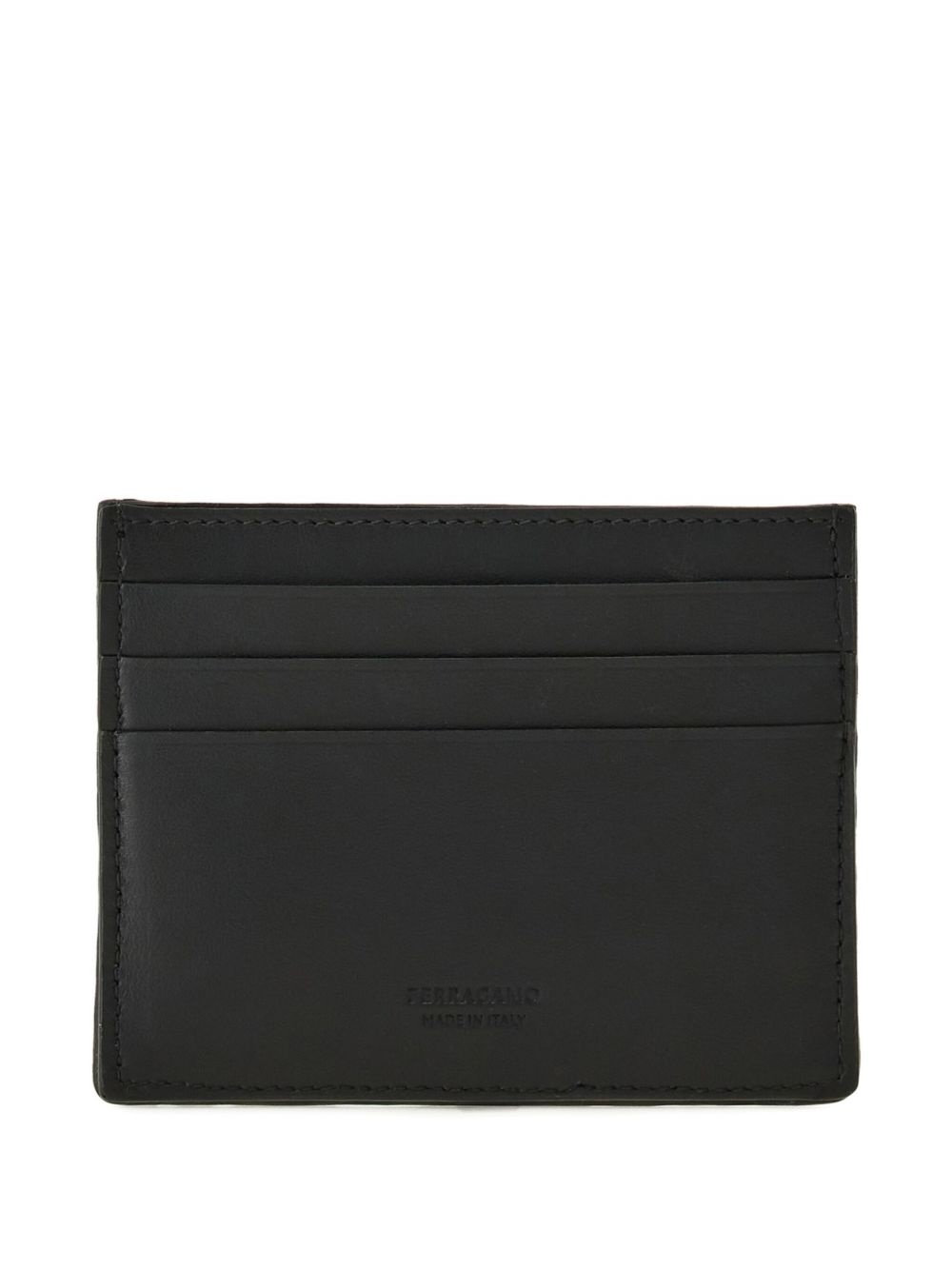 woven leather cardholder - 2