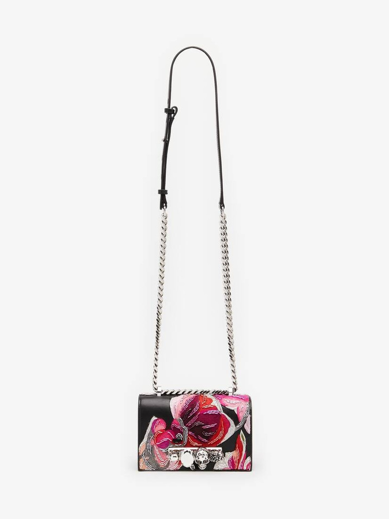 Women's Mini Jewelled Satchel in Multicolor 5