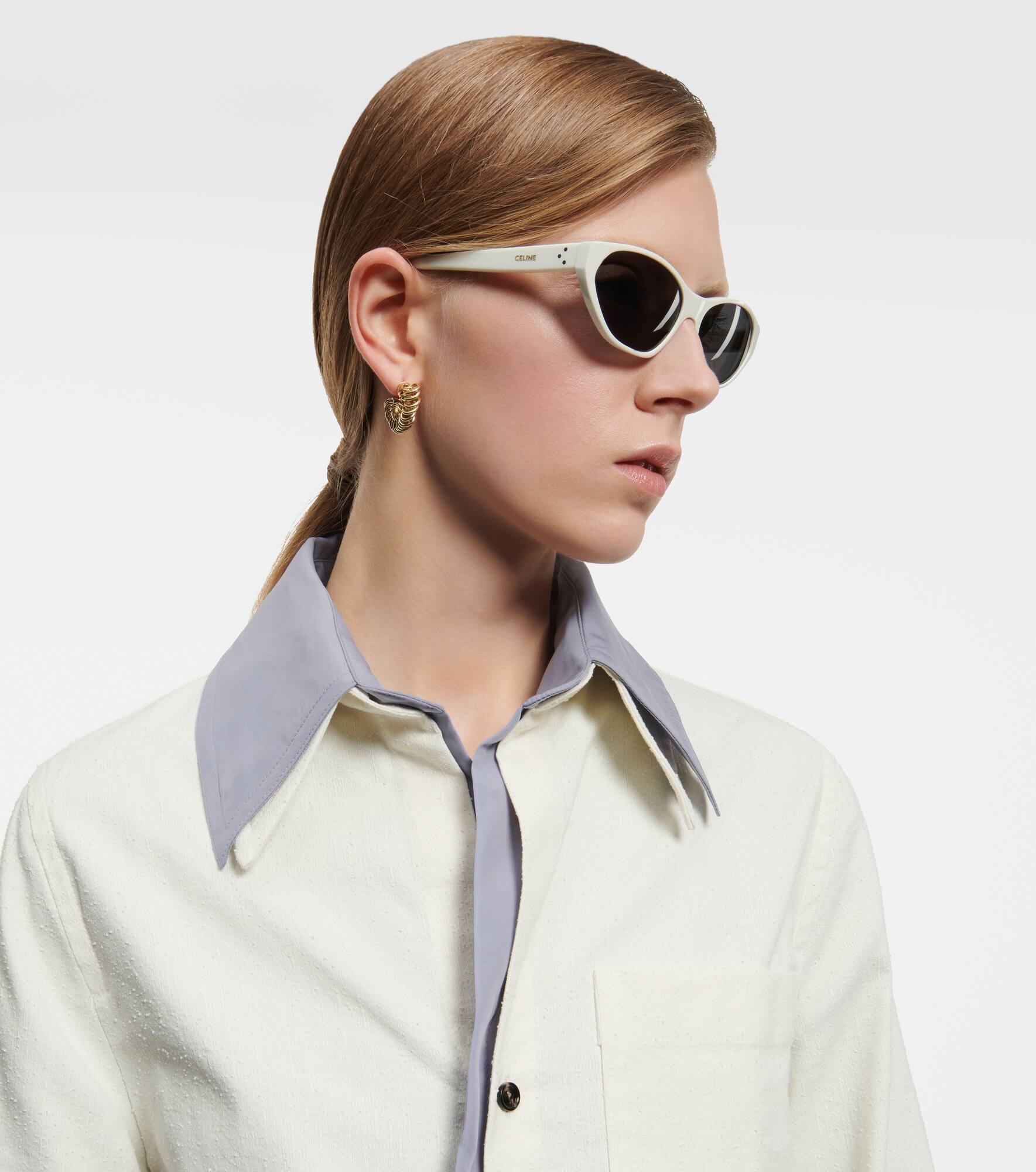 Cat-eye acetate sunglasses - 3
