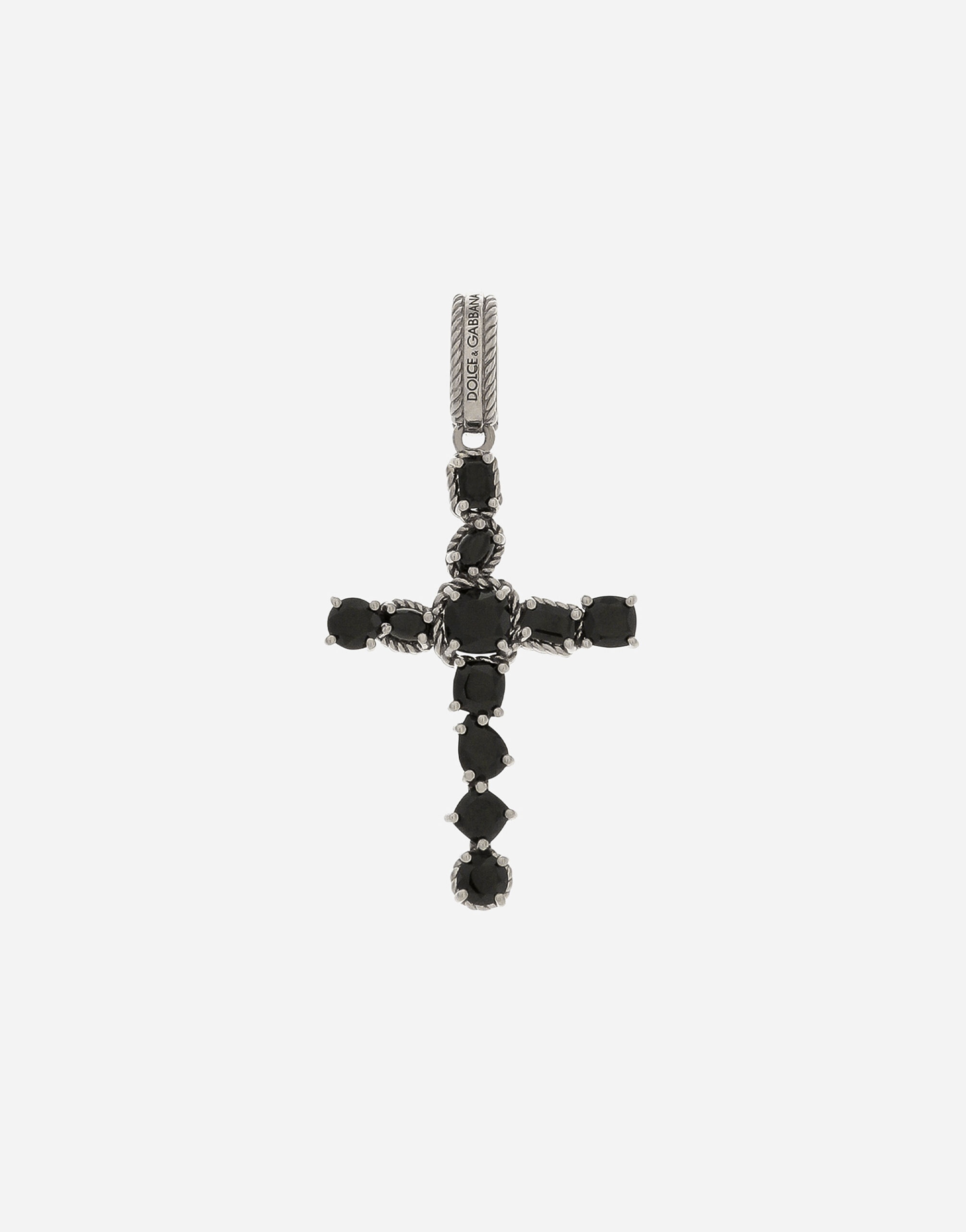 Anna Charm in white gold 18Kt and black spinels - 1