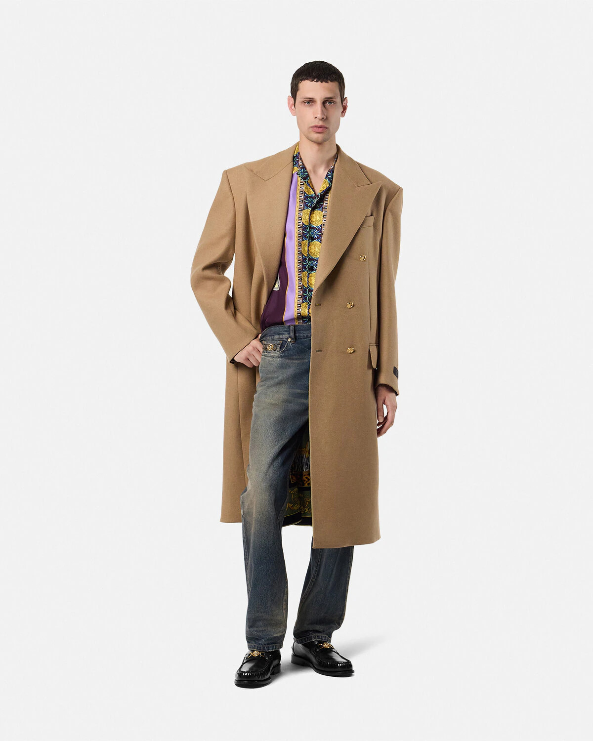 Wool-Blend Double-Breasted Coat - 2