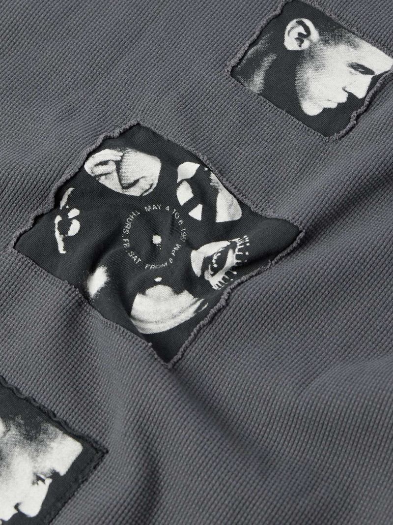 Logo-Appliquéd Waffle-Knit Cotton-Jersey T-Shirt 5