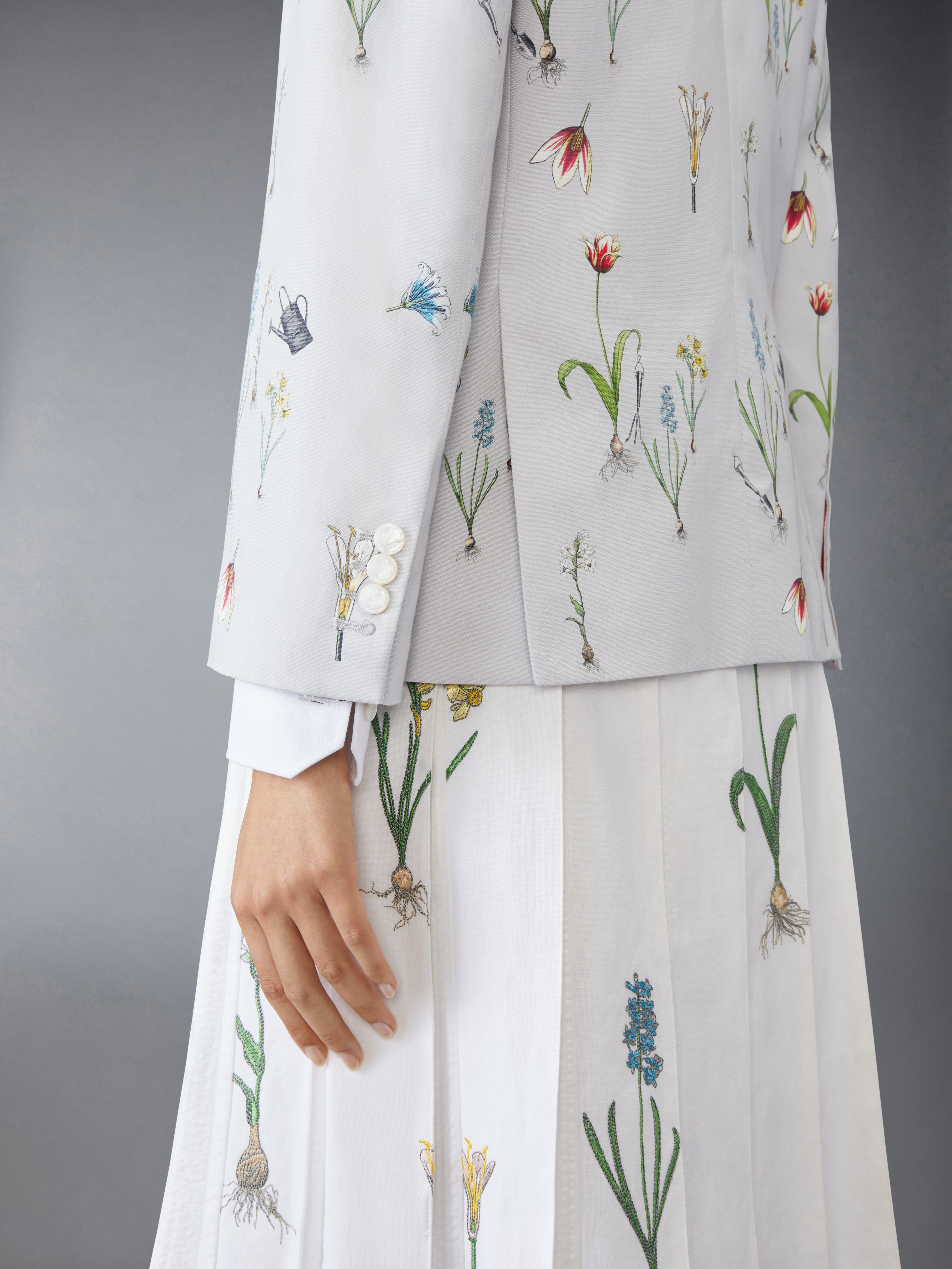 CLASSIC COTTON LINEN BOTANICAL FLOWER SPORT COAT - 5
