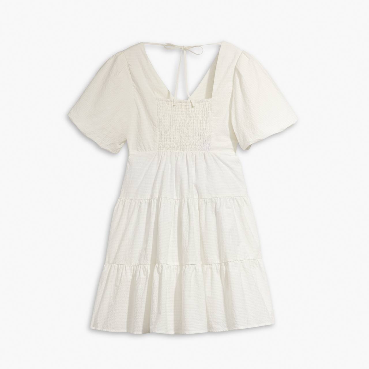 VOLUME SLEEVE TIERED DRESS - 6