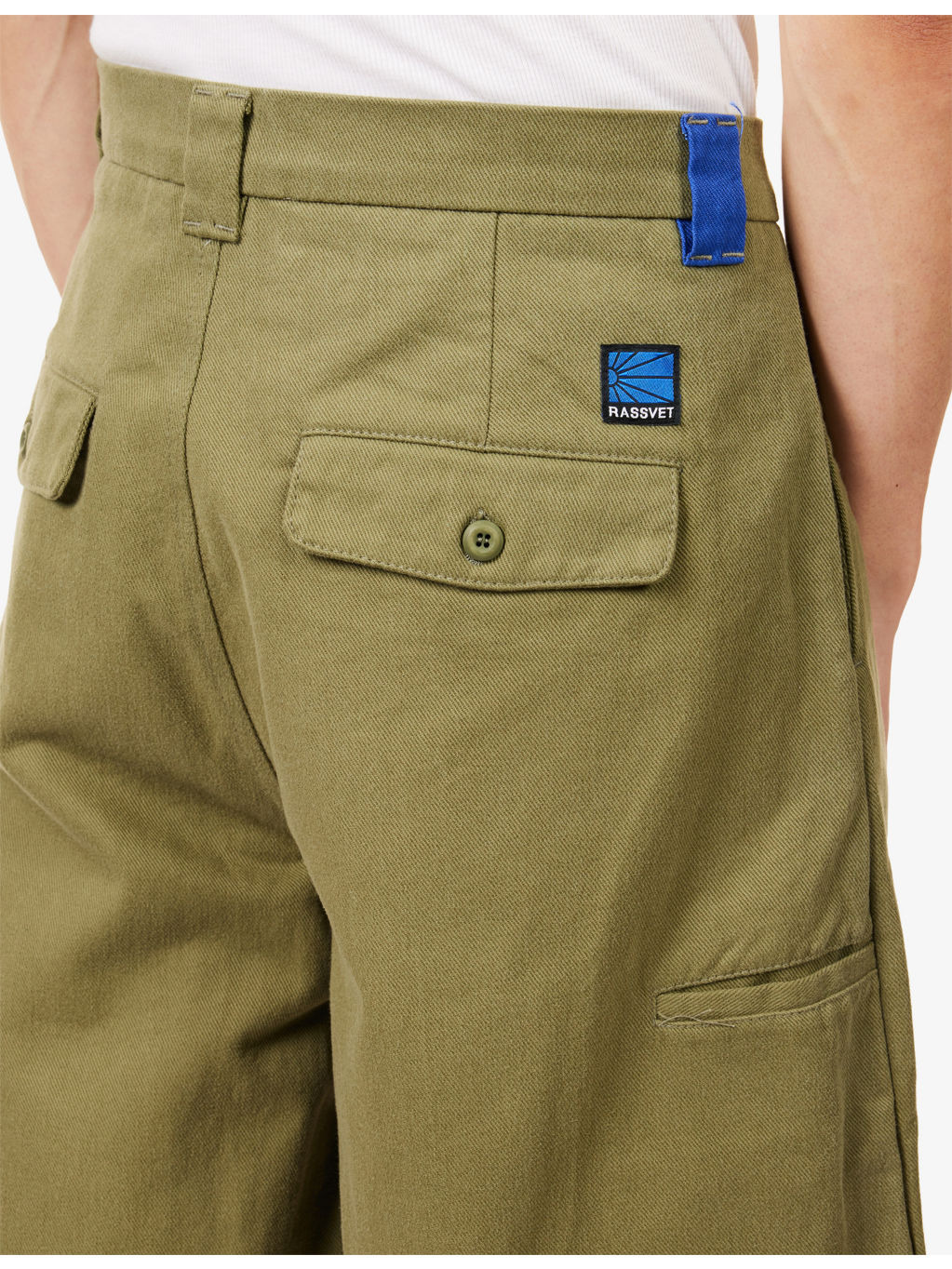 Pleat-Front Long Twill-Cotton Shorts - 5