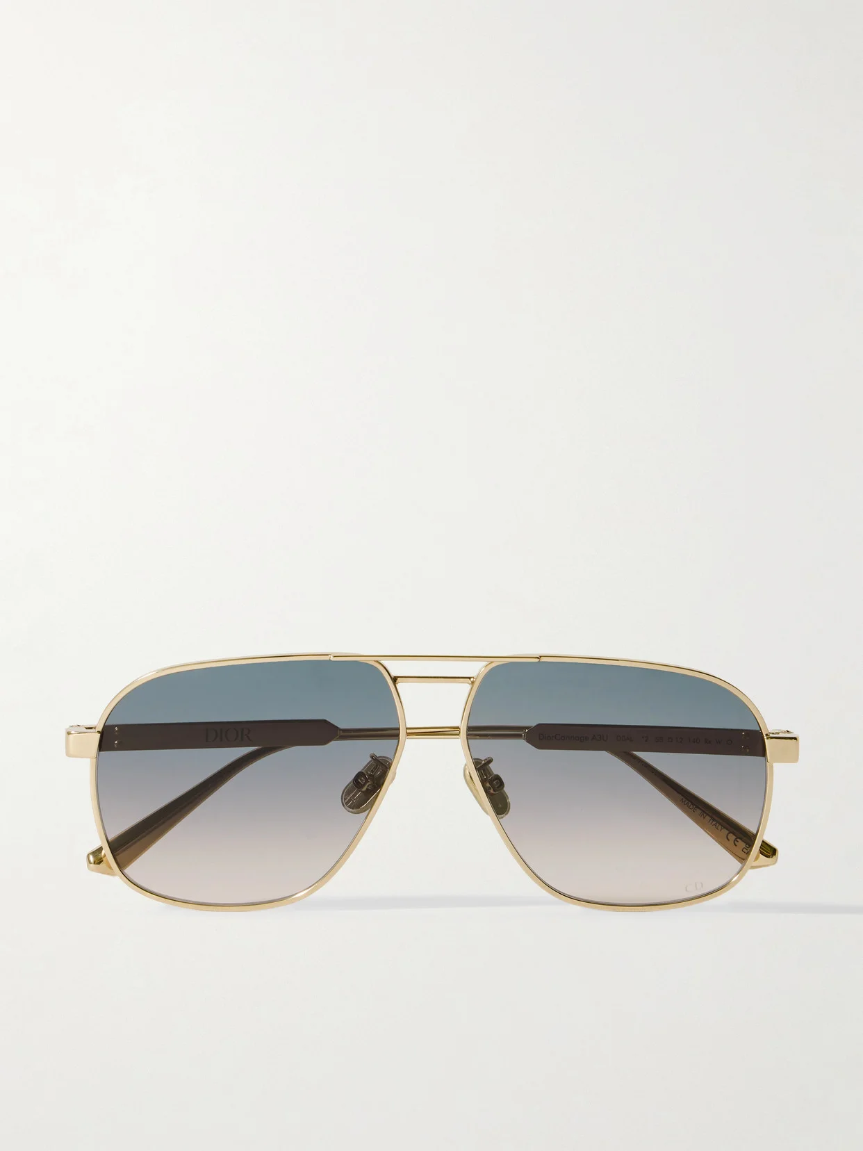 Diorcannage A3u Aviator-style Rose Gold-tone Sunglasses - 1
