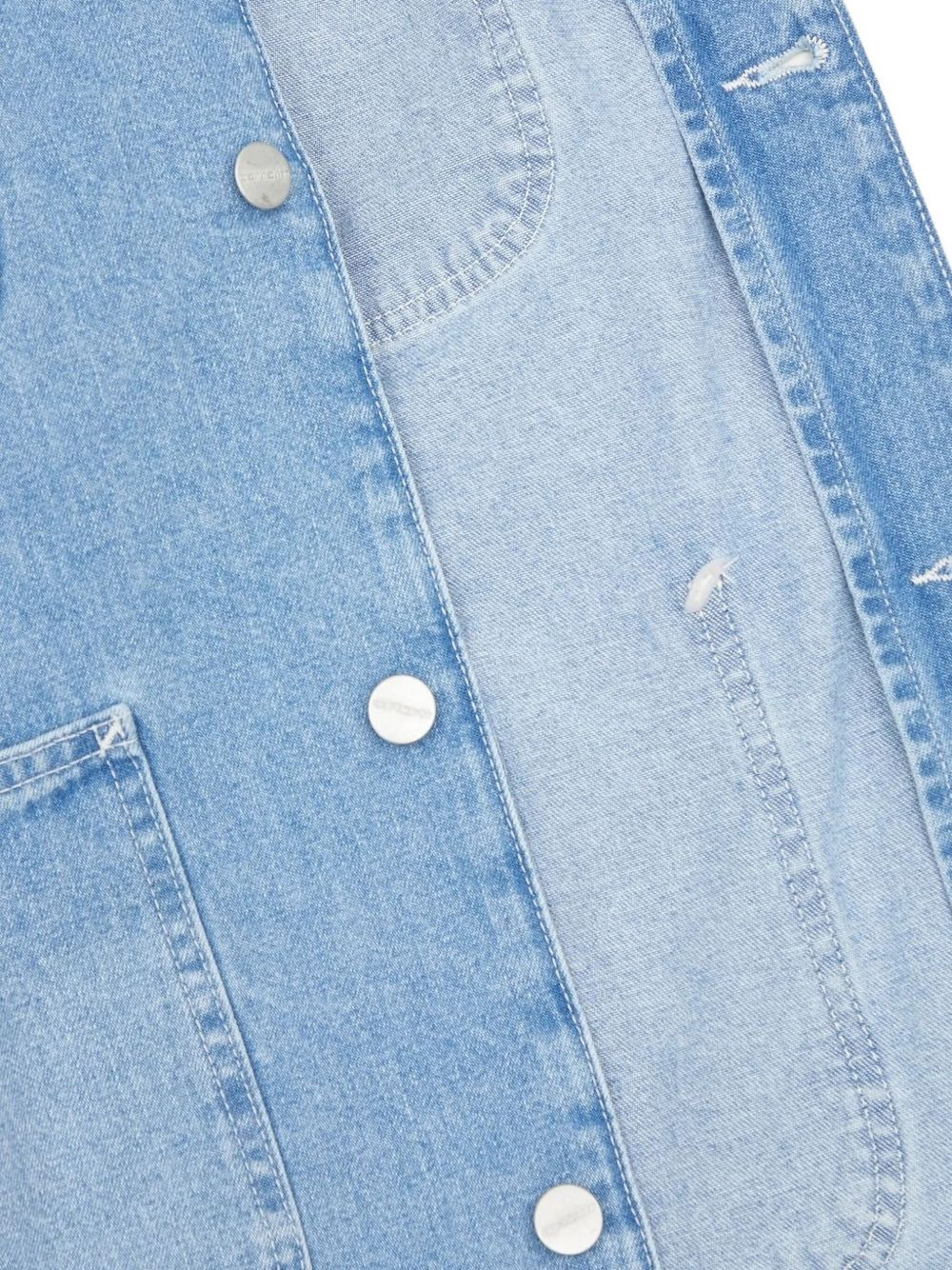 pocket-detail denim jacket - 5