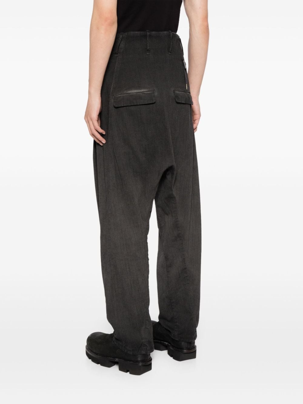 flap pocket trousers - 4