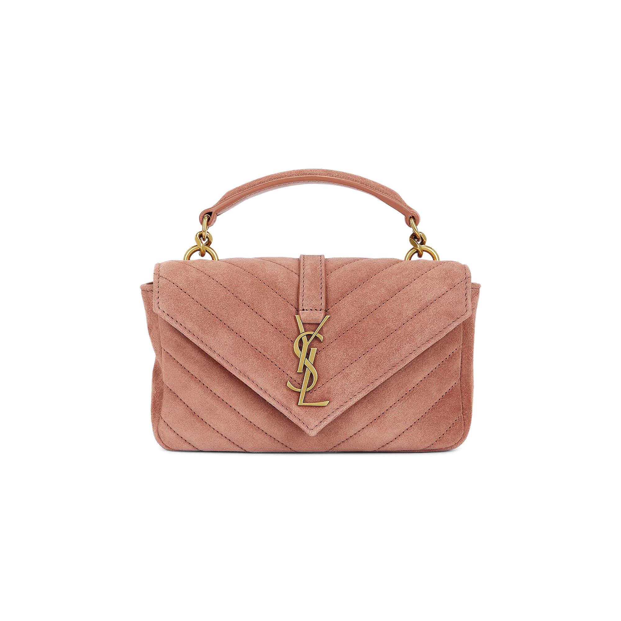Saint Laurent Mini College Chain Bag 'Barely Pink' - 1