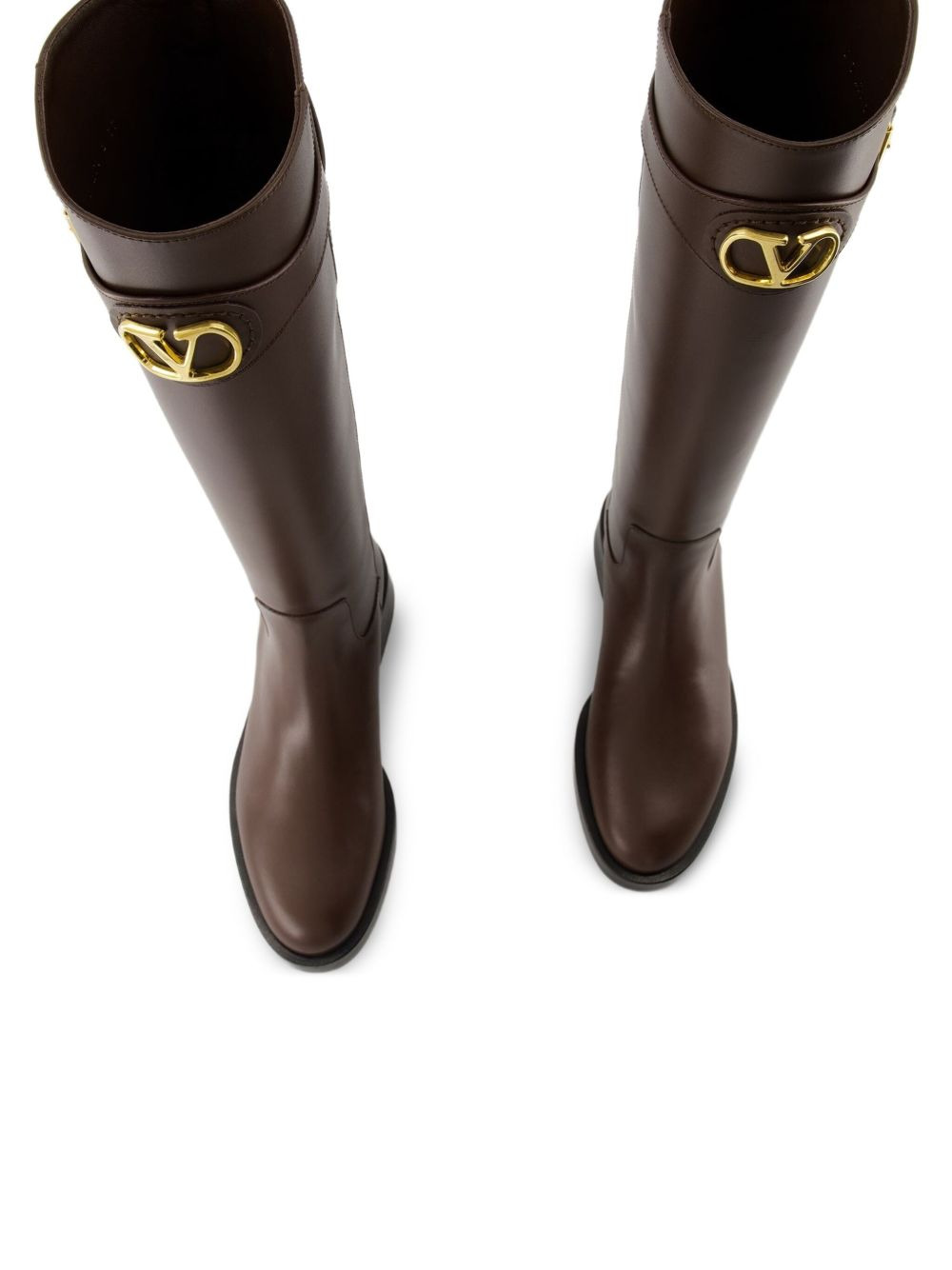 VLogo-buckle boots - 3
