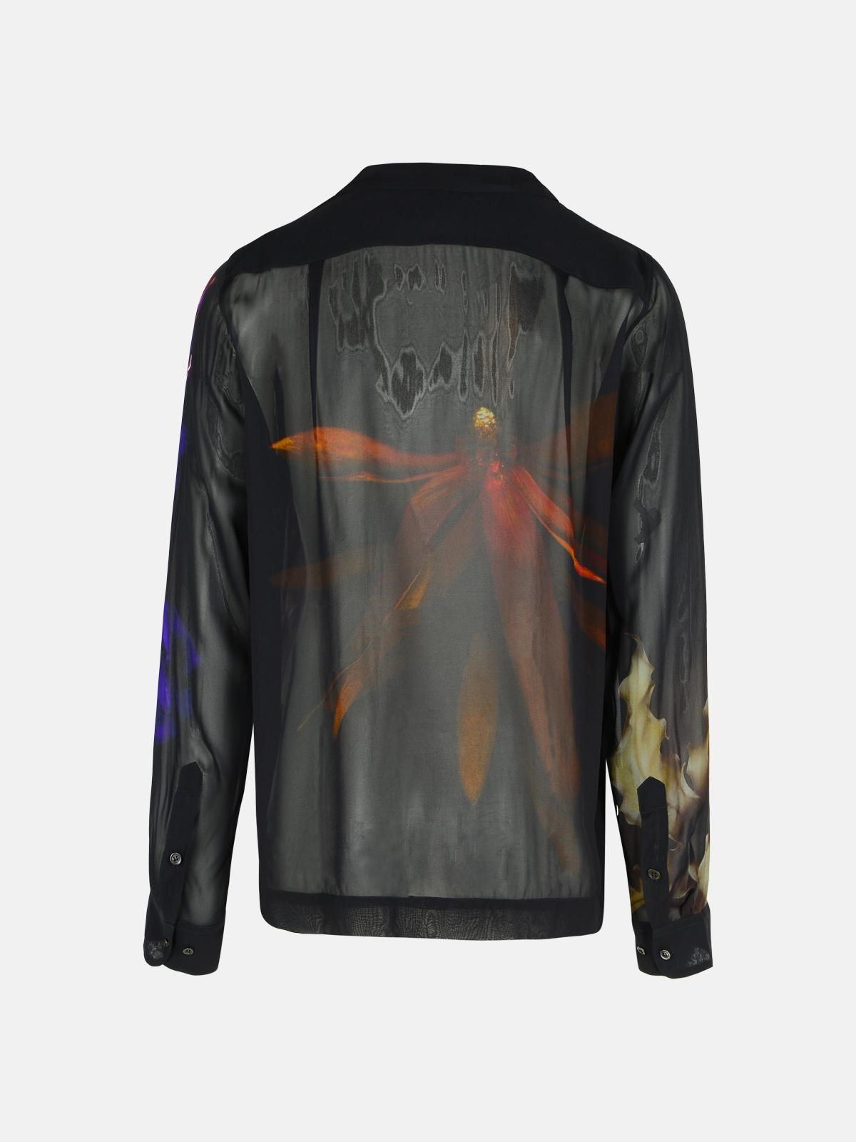 'CARLY' BLACK VISCOSE SHIRT - 3