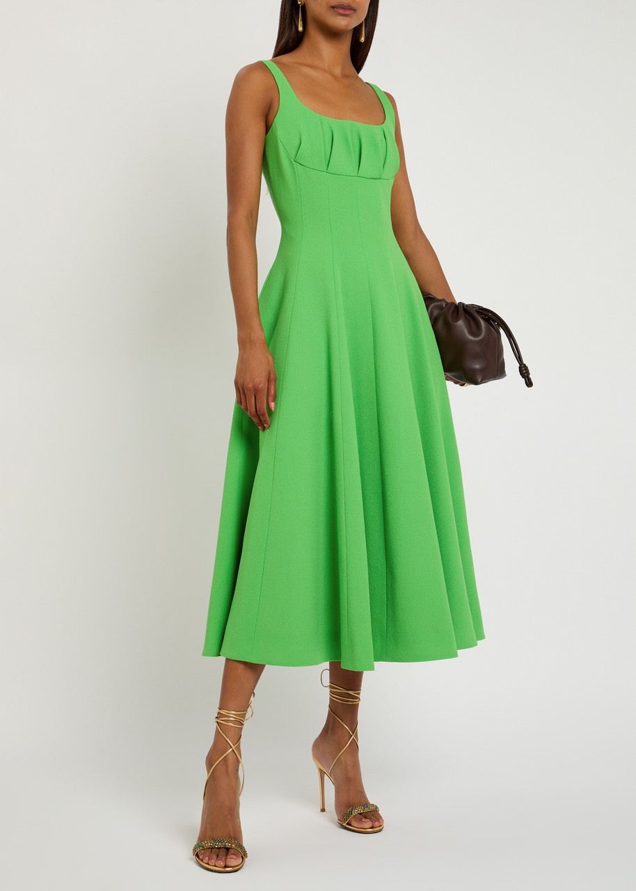 Emilia Wickstead Collins Woven Midi Dress - 4