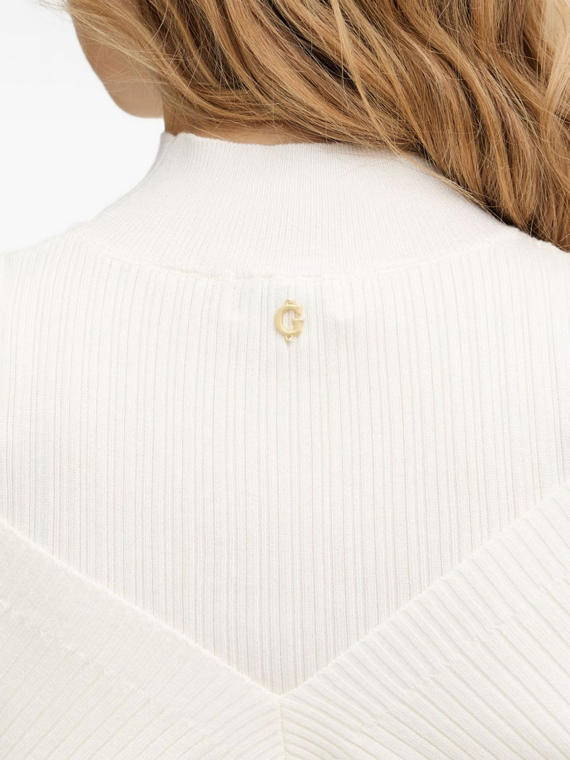 ribbed-knit cut-out mini dress 5