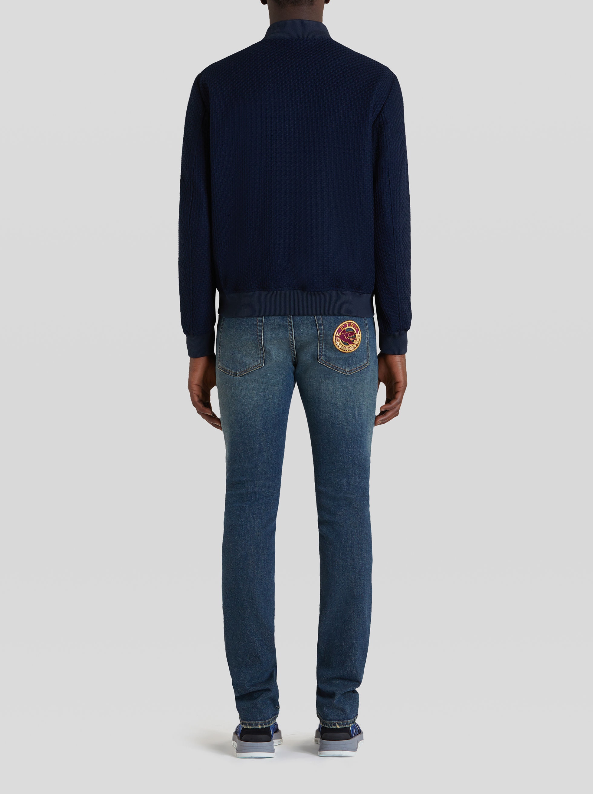 COTTON JERSEY BOMBER JACKET - 4