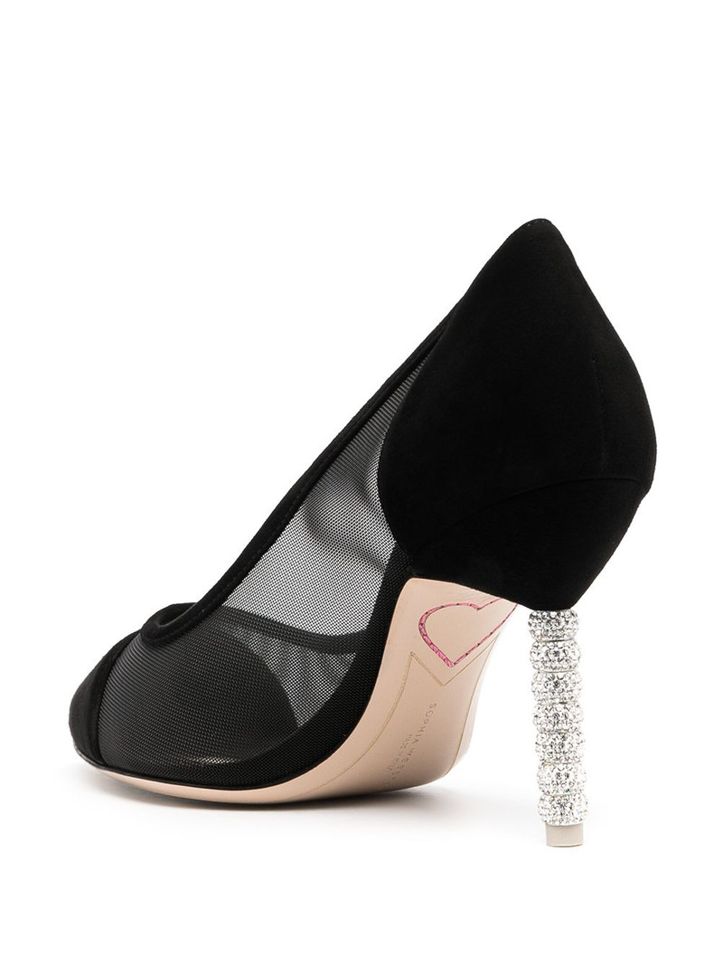 Jasmine crystal-embellished mesh pumps 3