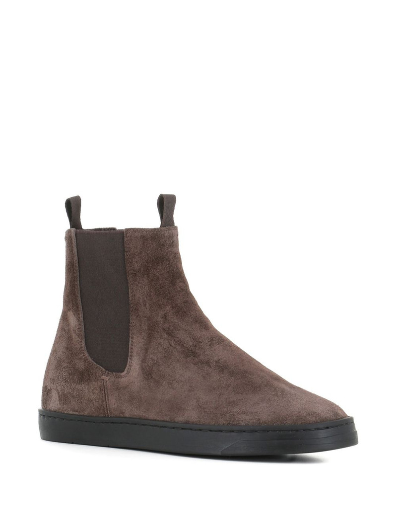 OFFICINE CREATIVE suede pull-tab chelsea boots outlook