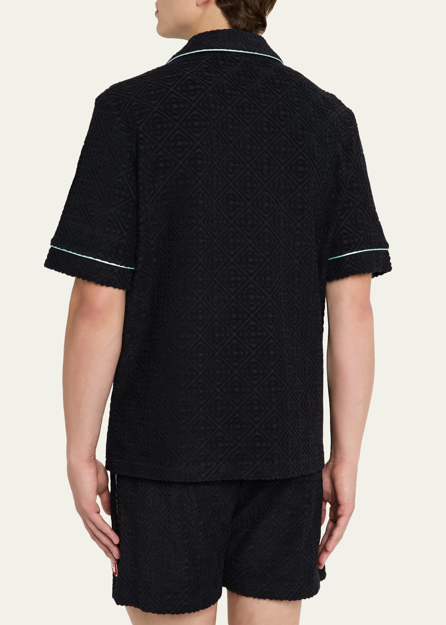 Men's Terry Monogram Short-Sleeve Shirt - 3