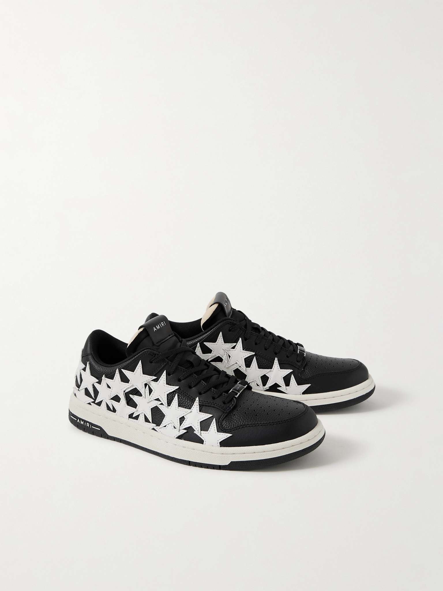 Stars Low Appliquéd Leather Sneakers - 4