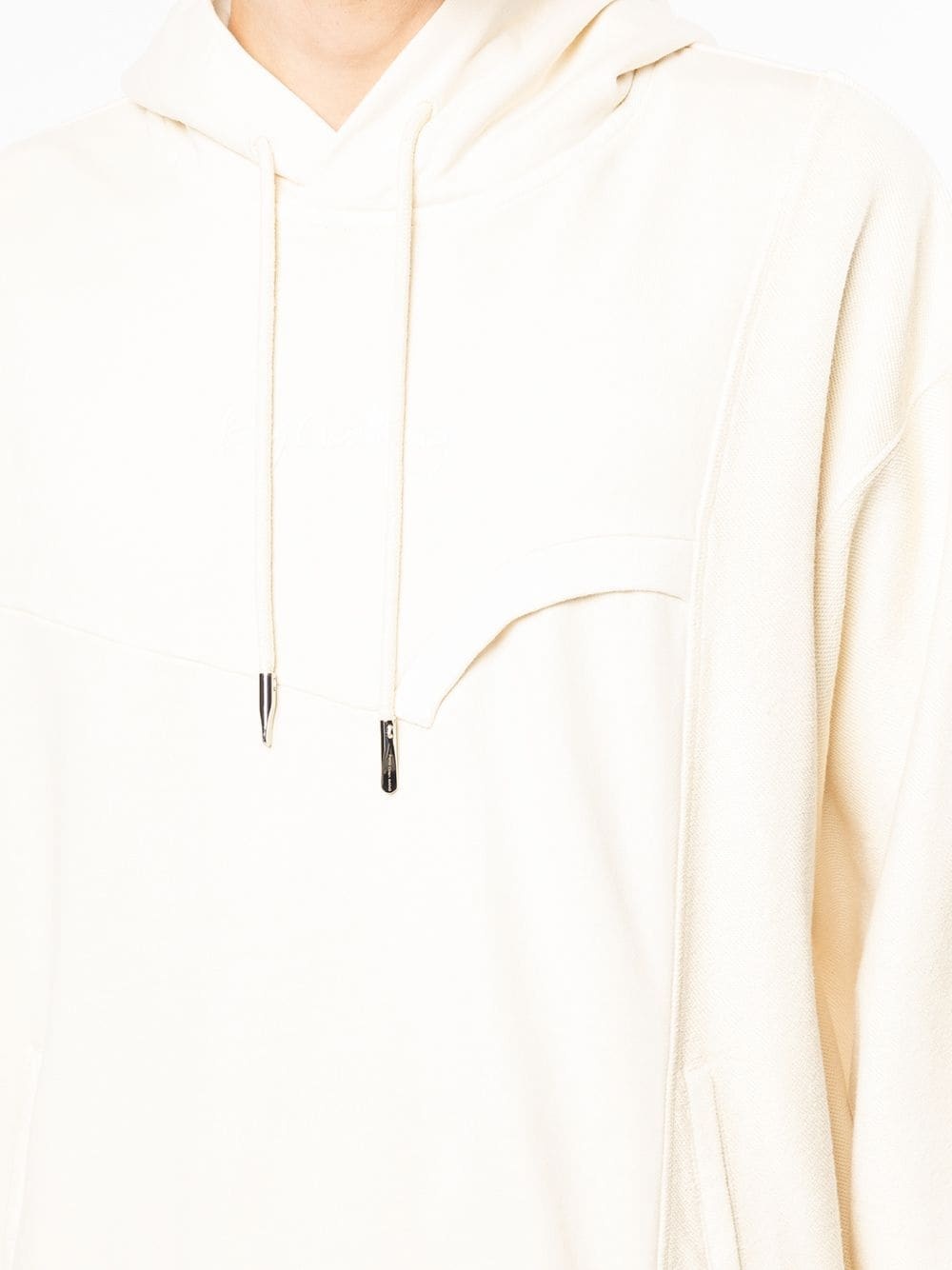 long-sleeve layered hoodie - 5