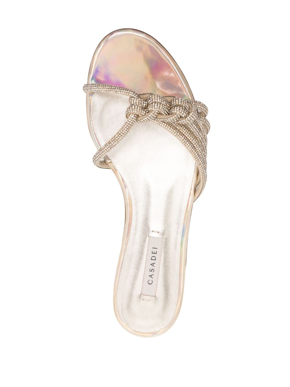 knot-detail slide sandals - 4