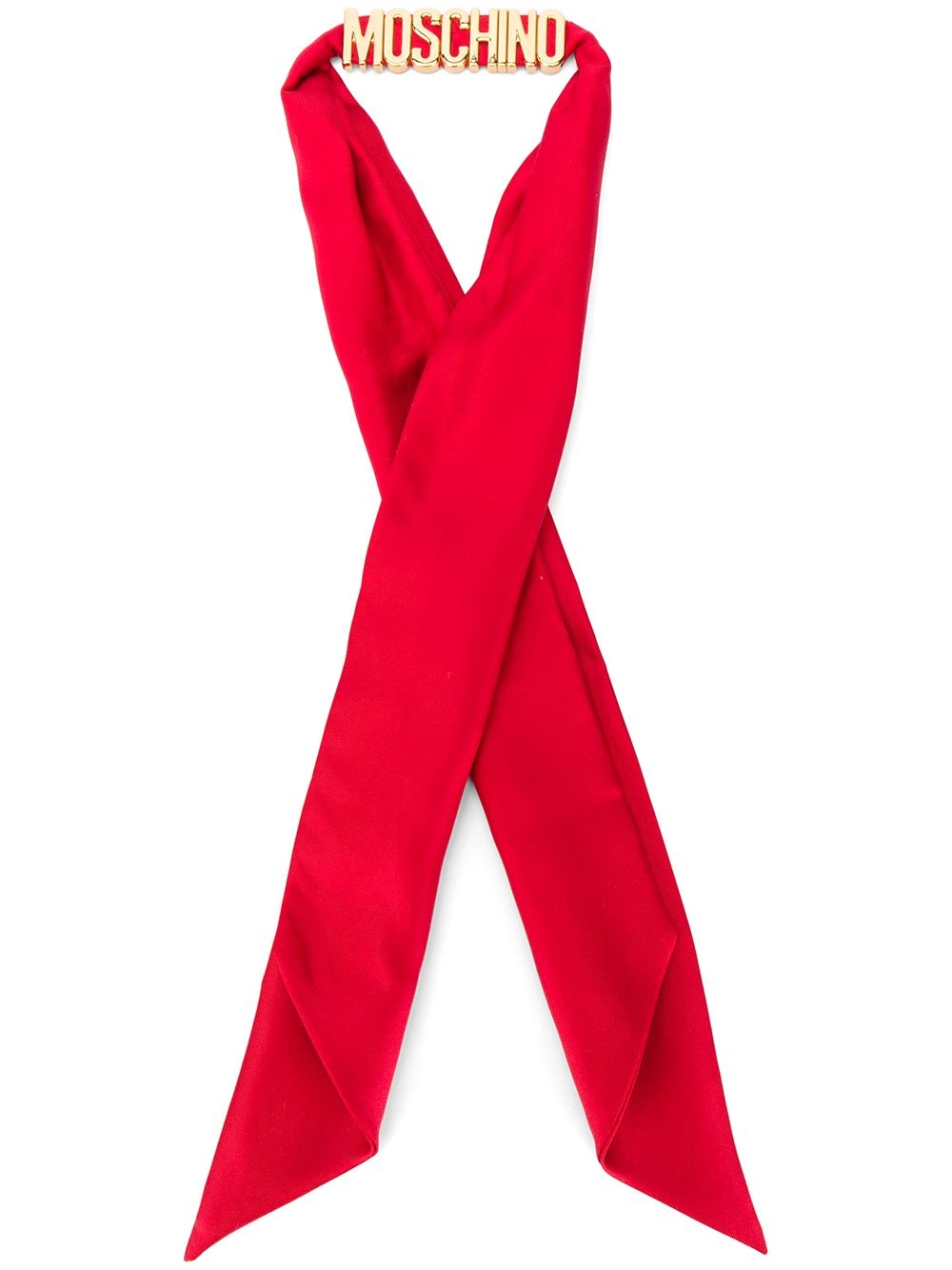 logo silk scarf - 1