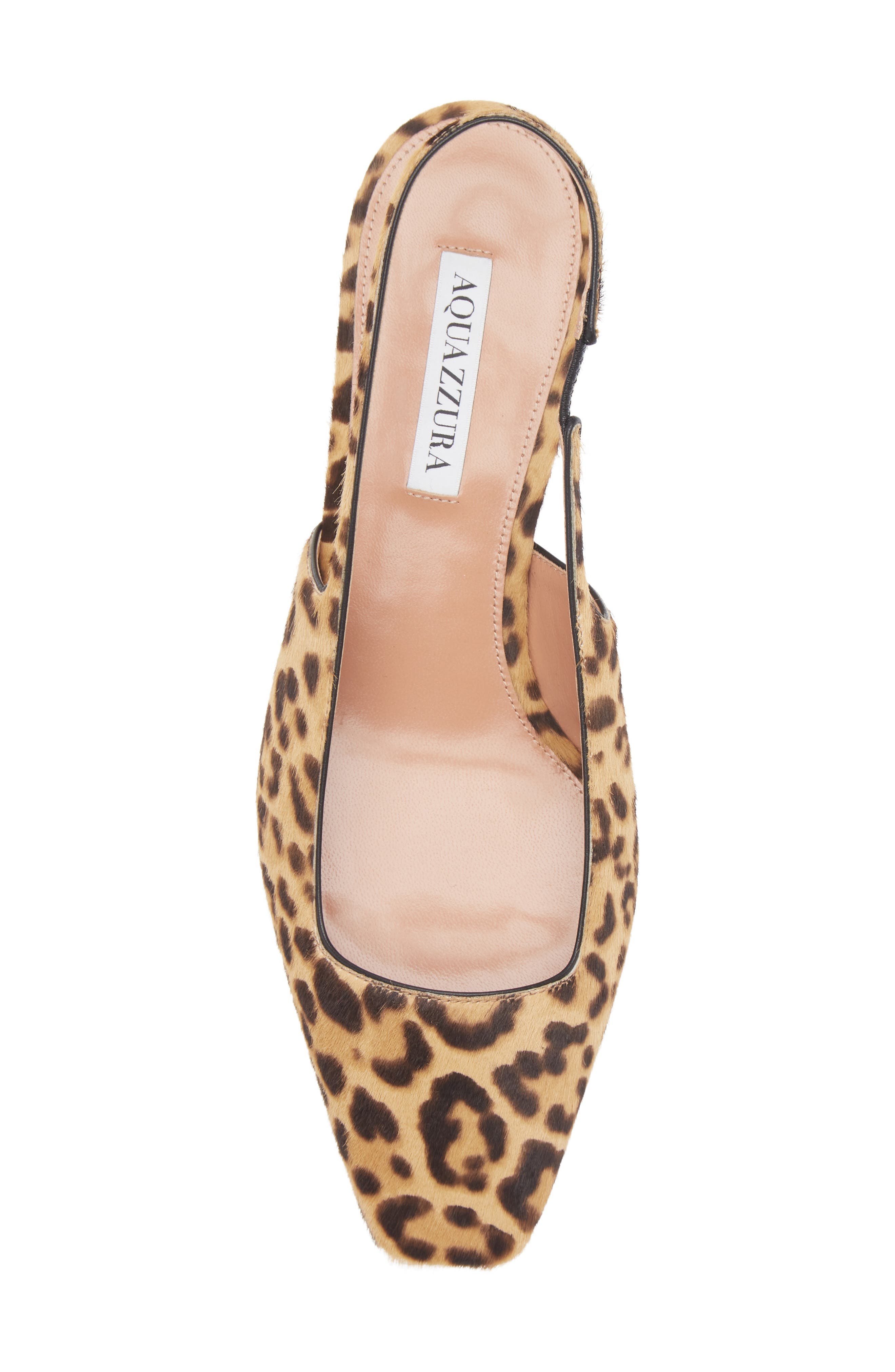 Aquazzura Ginza Genuine Calf Hair Slingback Pump in Natural Calf Hair at Nordstrom - 5
