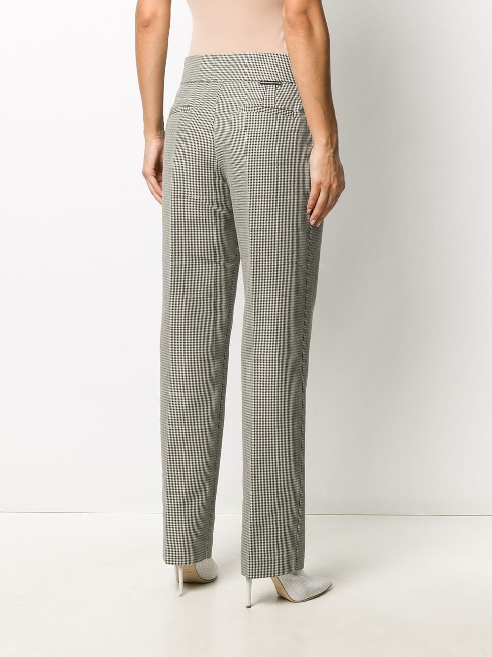 herringbone tailored trousers - 4