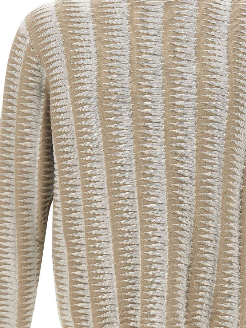 jacquard two-tone sweater 4