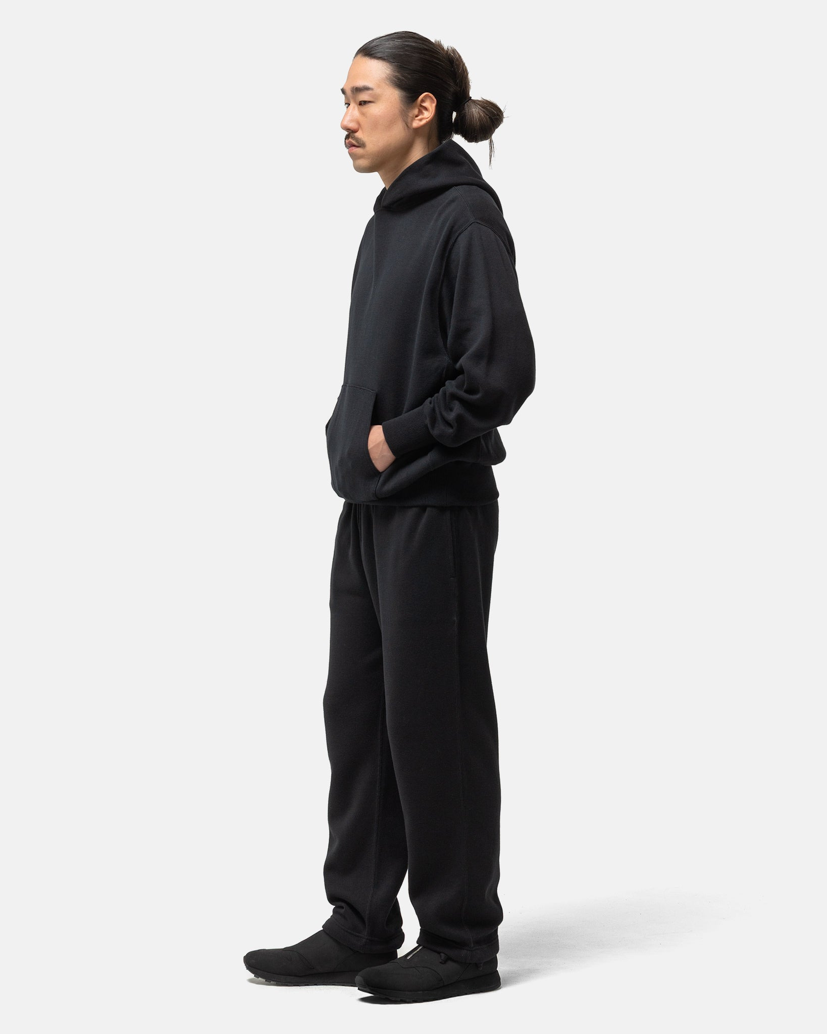 Cotton/Silk Sweat Pants Black - 3