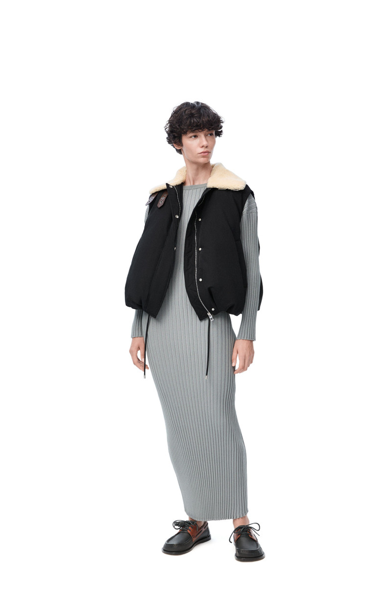 Loewe Puffer vest in cotton blend outlook