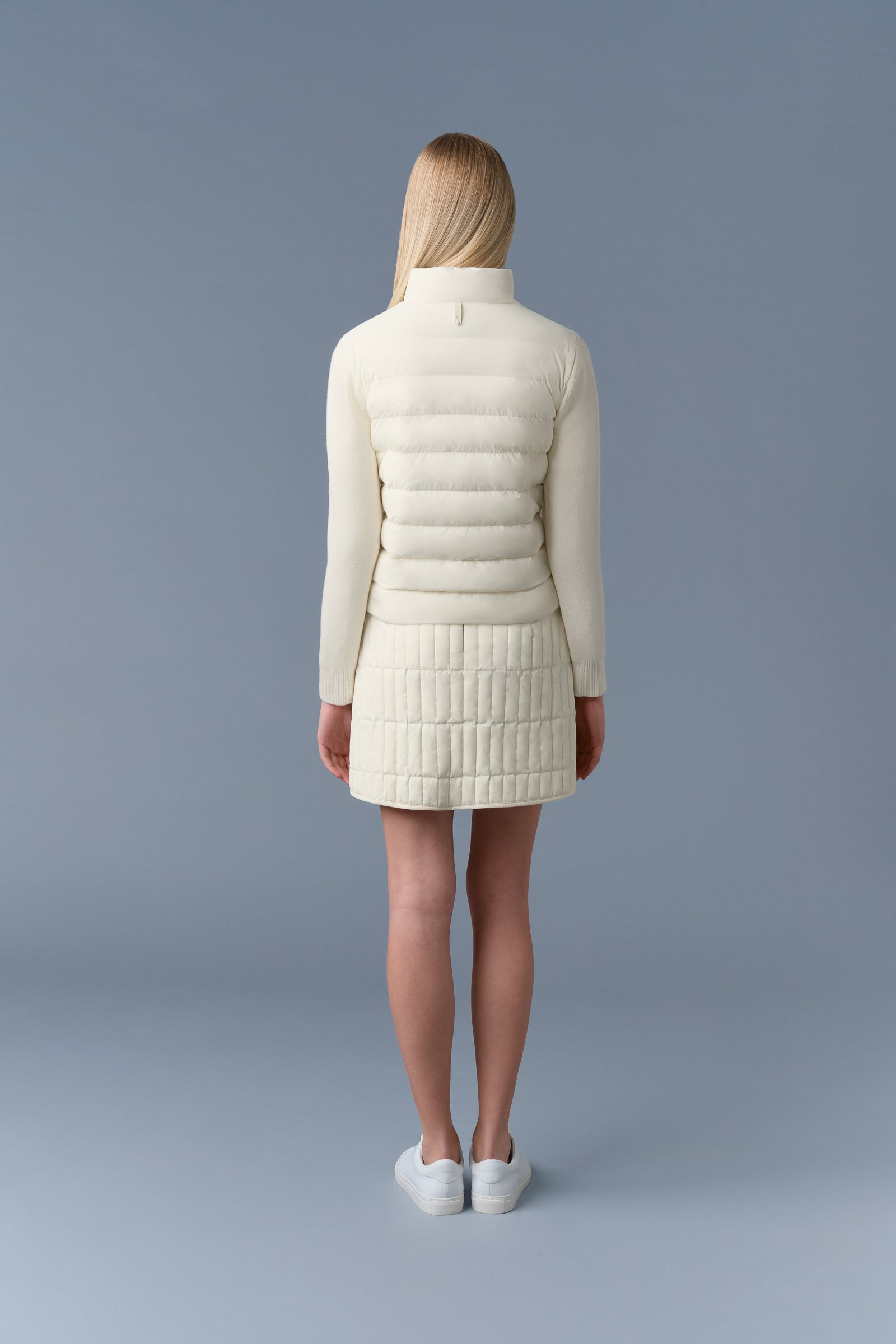 OCEANE-CITYZ Light down mixed-media jacket - 4