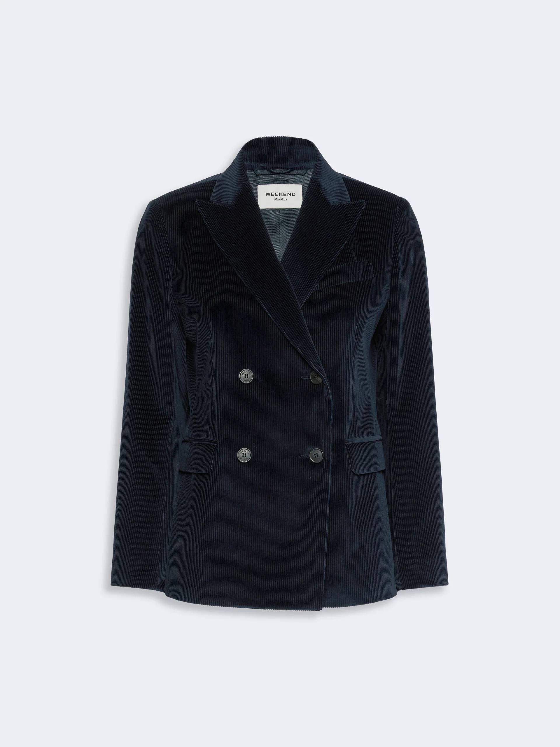 KATANGA Cotton corduroy velvet blazer - NAVY - 1